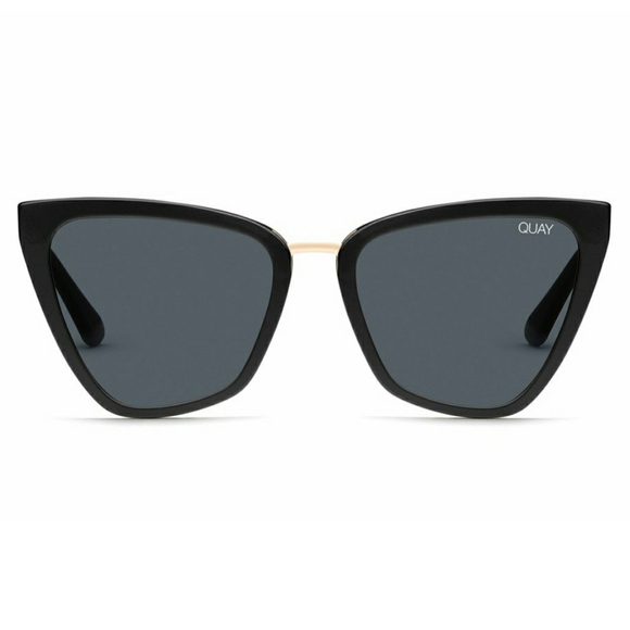 🆕️ Quay Australia Reina Sunglasses Black Gold - Picture 2 of 4